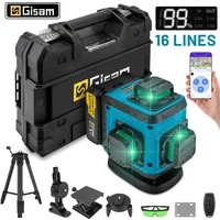 G Nakon 4D 16 Linien 360 ° Selbstnivellierende Laser-Nivelliergeräte mit Stativ und Koffer, horizontales und vertikales professionelles Laser-Nivelliergerät