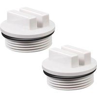 2pcs 1.5" Pool Return Line Winterizing Plug Rubber Drain Fitting For With O-ring Pool Skimmer Plug Winterizing Tool