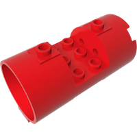 Gobricks GDS-M097 Cylinder 3 x 6 x 2 2/3 Horizontal Open Studs compatible with lego 30360 Assembles Building Blocks