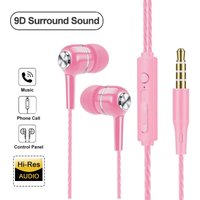 Universal 3.5mm Wired Earphones In Ear Headset HIFI Heavy Bass Earbuds Sports Headset 3D Stereo Music Headphone With Microphone
