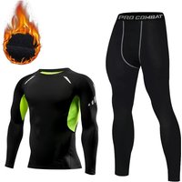 Winter Thermal Underwear Men Compression Long Johns Fitness Thermo Clothing Thermal Tights Set for Men Warm Inner Wear Clothes