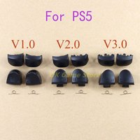 1set Black L1 R1 L2 R2 Triggers Buttons For PlayStation PS5 V1.0 V2.0 V3.0 Controller Gaming Accessories For PS5 With Spring