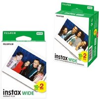 Fujifilm Instax Wide Film Black Border/White Edge Paper 10 -100 Sheets for Fuji Instant Camera 210 300 400 Link Wide Printer