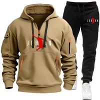 Winter hoodie set, pants, casual jogging clothes, sportswear, sportswear