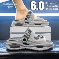 Men's Summer Sandals Outdoor Anti-Slip Thick Bottom Sports Casual Beach Slippers Breathable Slip-On EVA Comfortable Flip Flops