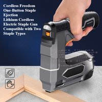 Cordless Electric Staple Gun Rechargeable Nail Gun for U Type T Type Brad Nails Home Use
