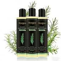 Shampoing pour la croissance des cheveux au romarin, 3 pièces, épaississement, kératine hydrolysée, sec, crépus, endommagé, réparation, hydratant, nettoyage du cuir chevelu
