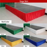 Customized Size Wedding Stage Skirt Venue Stage Skirting Any Length And Height Event Decoration
