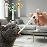 Cartoon Pet Pill Dispenser Cat Dog Soft Silicone Anti Choke Feeder Medicine Water Syringe Veterinary Oral Dosing Device Tool