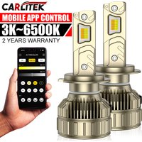 H7 H4 LED Headlight AI Mobile APP Control From 3000K to 6500K Smart LED Chip High Power for H11 H1 9005 9006 Car Accessories