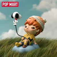 POP MART Hirono x SNOOPY Series Random Box Blind Box Toys Mystery Box Guess Bag Cute Anime Figure Desktop Ornaments Collection
