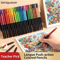 12/96 Colors Click Colored Pencils set 3.0mm Oil-based Soft Core for Drawing Sketching Coloring Book Smooth Leads Art Supplies