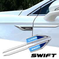 2pcs Car Side Door Blade Stickers Fender Side Blade Badge Decoration Sticker car accessories interiors for suzuki SWIFT