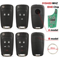 jingyuqin Car Remote Key For OPEL Insignia Astra Vauxhall Zafira Chevrolet Spark Sail Malibu Cruze orlando Equinox Aveo 433/315