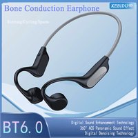 Bone Conduction Wireless Earphone Bluetooth 6.0 Stereo Music Headset IP5 Waterproof Noise Cancellation Hang Ear Sport Headphone