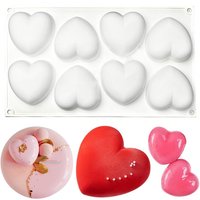 Love-Heart Shape Silicone Mold Heart Mousse Mould Chocolate Ice Cream Dessert Mouler Cake Decorating Tools Kitchen Accessories