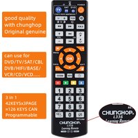 3 in 1 Universal L336 Remote Control with IR Learning Function Copy TV CBL DVD SAT STB DVB Hi-Fi TV BOX VCR Player Programmable