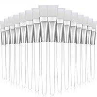Facial Mask Brushes Soft bristle Transparent Crystal Rod Face Applicator Brush DIY Skincare Salon Spa Makeup Tools