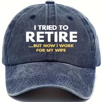 Retired Life Humorous Vintage Baseball Cap Unisex Cotton Hat with Fun Print Ideal for Outdoor Hiking and Cycling