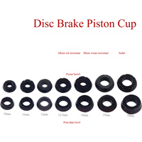 Motorcycle Disc Brake Piston Cup Seal Kit | 11/12.7/14mm | Front & Rear Caliper Repair 1set