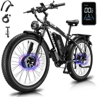 AliExpress NONE KETELES K800 Electric Bicycle 2000W Dual Motor 48V23AH Powerful Battery Hydraulic Brake Electric Bike 26*4-Inch Fat Tire E-bike
