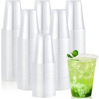100/200/400/600PCS Disposable Clear Plastic Cup Outdoor Picnic Birthday Kitchen Party Tableware Tasting Plastic Cups For Picnic