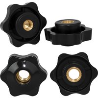 M4 M5 M6 M8 M10 M12 Knob Handle Thread Star Black Manual Thumb Nut Plum Bakelite Hand Tighten Nuts Clamp For Camera Mount