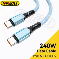 NNBILI 240W USB C To Type C Cable Super Fast Charging PD Type C Data Cable For iPhone 15 16 Xiaomi Samsung Huawei PC Macbook