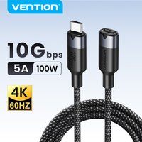 Vention USB 3.2 Extension Cable 10Gbps PD100W Fast Charging Cord 4K@60Hz USB C Extender Cord for MacBook Pro Samsung Switch PC