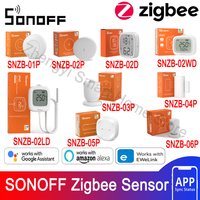 SONOFF Zigbee Sensor SNZB01P/02P/02D/02LD/02WD/03P/04P/05P/06P Funktioniert mit SONOFF iHost ZBBridge Pro NSPanel Pro ZBDongle-E