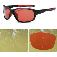 VIVIBEE Fishing Sunglasses Red Polarized Men TAC Homomorphic Angling Goggles Women Sports Outdoor Shades