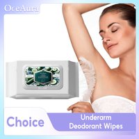 Natural Deodorant Wipes Woman Body Odor Remover Clean Underarms Reduce Bad Smells Refreshing Sweat Absorbent Armpit Care Product