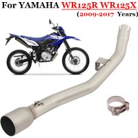 For YAMAHA WR125R WR125X WR 125X 125R 2009 - 2017 Motorcycle Exhaust System Escape Middle Link Pipe Connecting 51mm Muffler image 3