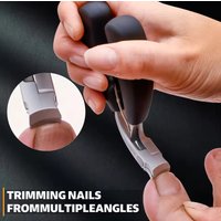 1pc Professional Grade Concave Stainless Steel Nail Clippers for Thick Nails and Ingrown Toenails Sharp Curved Blade for Easy Tr