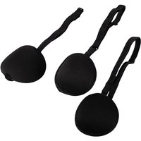 Pirate Eye Patch Unisex Black Single Eye Patch Eyepatch One Eye Washable Adjustable Concave Eye Patch Kid Pirate Cosplay Costume