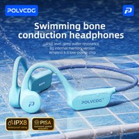 Bluetooth 6.0 2026 Neues Modell X8 POLVCDG Knochenleitungs-Schwimmkopfhörer IPX8 Wasserdicht 8GB Speicher für Laufen und Radfahren