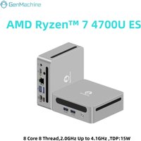 GenMachine AMD Ryzen 7 4700U ES Windows 11 8 Core 8 Thread 4.1GHz 15W MINI PC DDR4 WIFI6 RTL8852, BT5.2 Desktop Gaming Computer