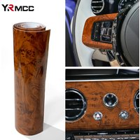 PVC Wood Grain Car Vinyl Wrap Film Textured Self-adhesive Universal Interior Stickers DIY Wallpaper Furniture Car Accessories