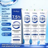 7.5% Hydroxyapatite Toothpaste for Enamel Protection, Formula with Gentle Mint, for Sensitive Teeth, Long-Lasting Fresh Breath