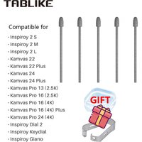 TABLIKE PN06F Felt Nibs Standard Pen Nibs for Huion Digital Drawing Pen PW550,PW550S, PW600, PW600S(All is Black Nibs)