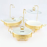 Elliptical Plum Blossom Hanging Furnace Suitable Heating Containers For Restaurants Hanging Ceramic Buffet Stove Cookware Set G