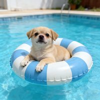 Retro Stripe Inflatable Pool Float Swim Ring Summer Water Fun Toy for Kids Adults Beach Pool Party Swimming Tube