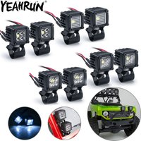YEAHRUN RC Car Roof Light Luggage Rack Side Lights LED Spotlight for 1/10 1/18 1/24 Axial SCX10 SCX24 TRX4M TRX4 TRX6 Tamiya