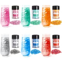 Premium Multi-Color Dust Glitter-Baking Decor Powder for Cakes,DIY Sequins for Resin Crafts&Nail Art,Birthday/Christmas Baking