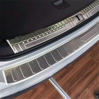For VW Volkswagen Tiguan Allspace 2017-2023 Car Accessories Stainless Steel Inner & Outer Rear Bumper Protector Plate Trim 3pcs