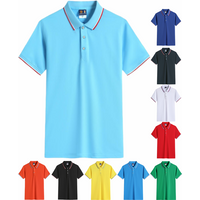 2024 Summer Men's Short Sleeve POLO Shirt Contrast Collar Comfortable Casual Polo Shirt Men's 10 Color Tops