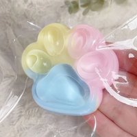 Stress Relief Toy Rainbow Cat Claw Squeeze Toy Anti-stress Toy Fidget Desk Toy For Friend Christmas Gift