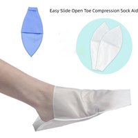1/4 Pcs Easy Slide Open Toe Compression Sock Aid Assist Putting On Fast Slip Stocking Applicator For Men Women Disabled Elderly