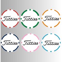 6 Pcs Funny Golf Ball Markers - Golf Poker ABS Markers for Golf Hat, Perfect for Father's Day Great Gift For Golf Lovers