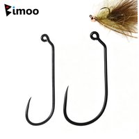 50pcs High Carbon Steel Barbless 60° Jig Nymph Streamer Fly Tying Hook Strong Wire Jig Hook Jig Nymph Streamer Jig Fishing Lures